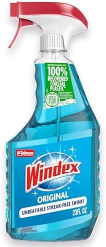 Windex Glass and Window Cleaner Spray Bottle, Packaging Designed to Prevent Leakage and Breaking,... | Amazon (US)