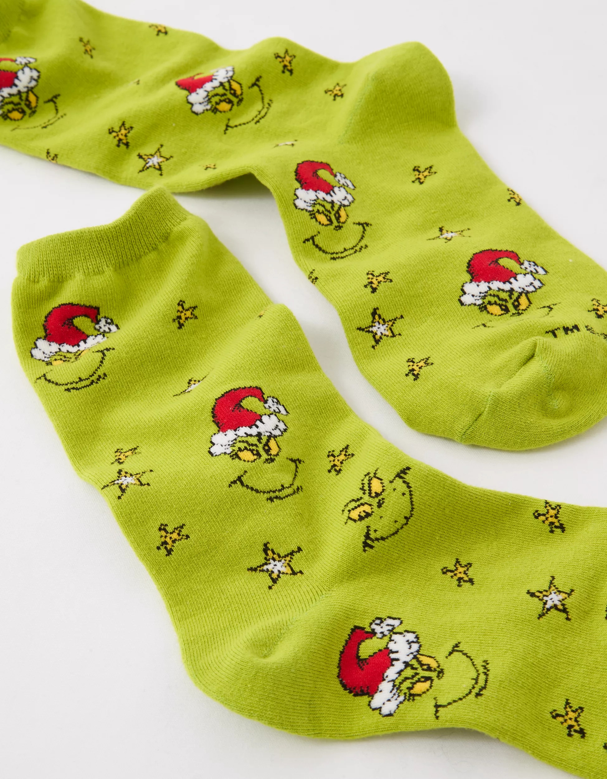 AE Grinch Crew Sock | American Eagle Outfitters (US & CA)