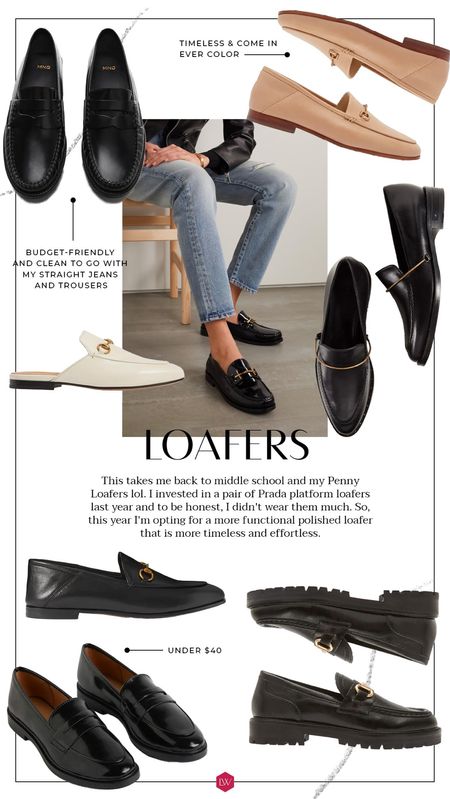 This takes me back to middle school and my Penny Loafers lol. I invested in a pair of Prada platform loafers last year and to be honest, I didn't wear them much. So, this year I'm opting for a more functional polished loafer that is more timeless and effortless. 🖤

#LTKSeasonal #LTKshoecrush #LTKstyletip