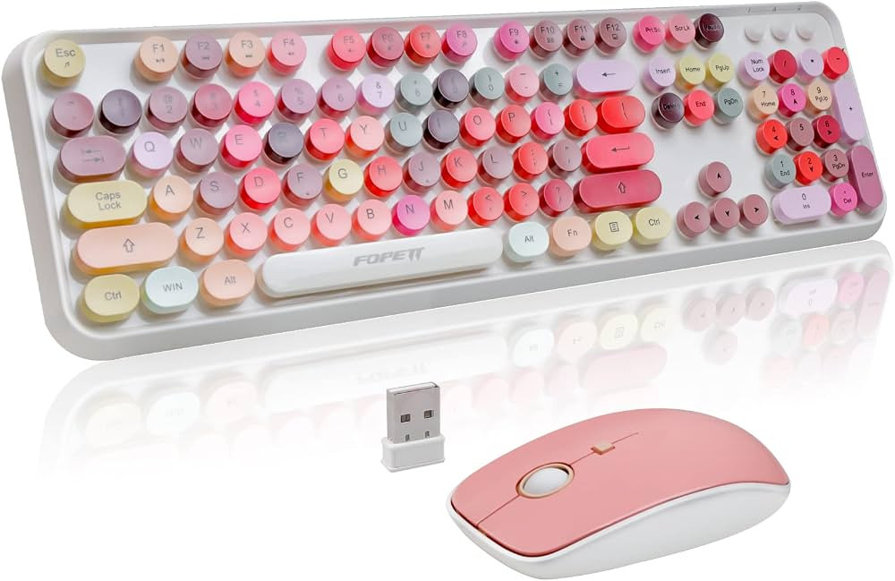 FOPETT Wireless Keyboard and Mouse Sets,Reliable 2.4 GHz Connectivity for PC,Laptop,Smart TV and ... | Amazon (US)