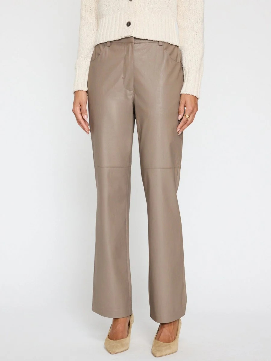 Women's Lara Vegan Leather Pant in Brume | Brochu Walker | Brochu Walker
