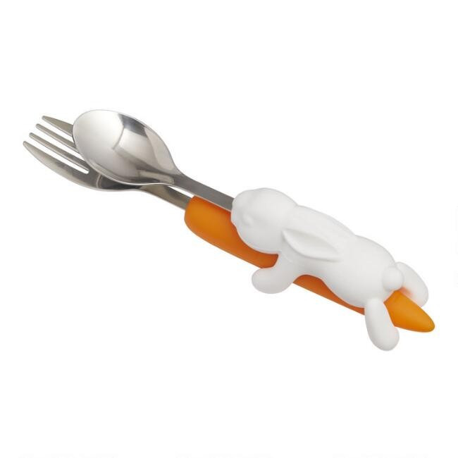 Fred Snack Rabbit Kids Nesting Flatware 2 Piece Set | World Market