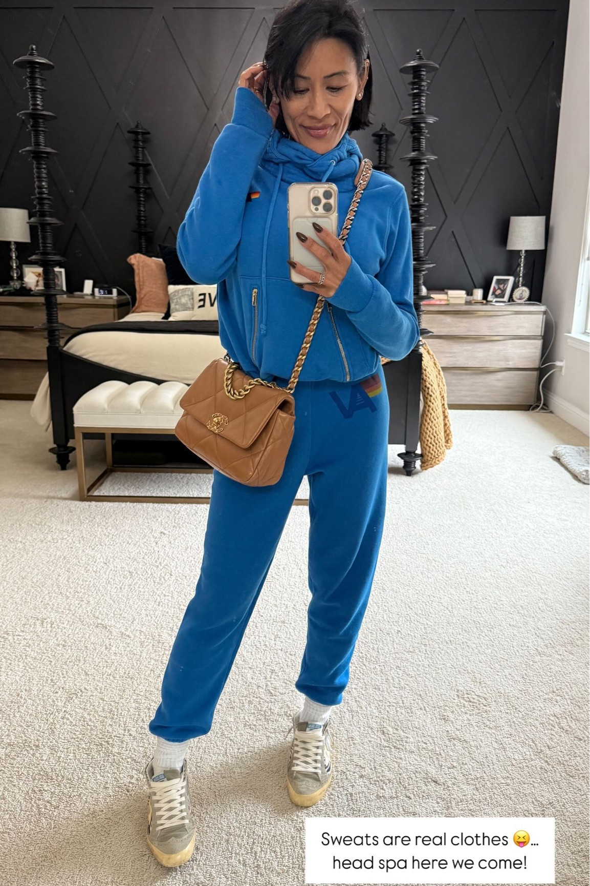 Sweats are real clothes 😝…head spa here we come!

#LTKOver40 #LTKActive #LTKMostLoved