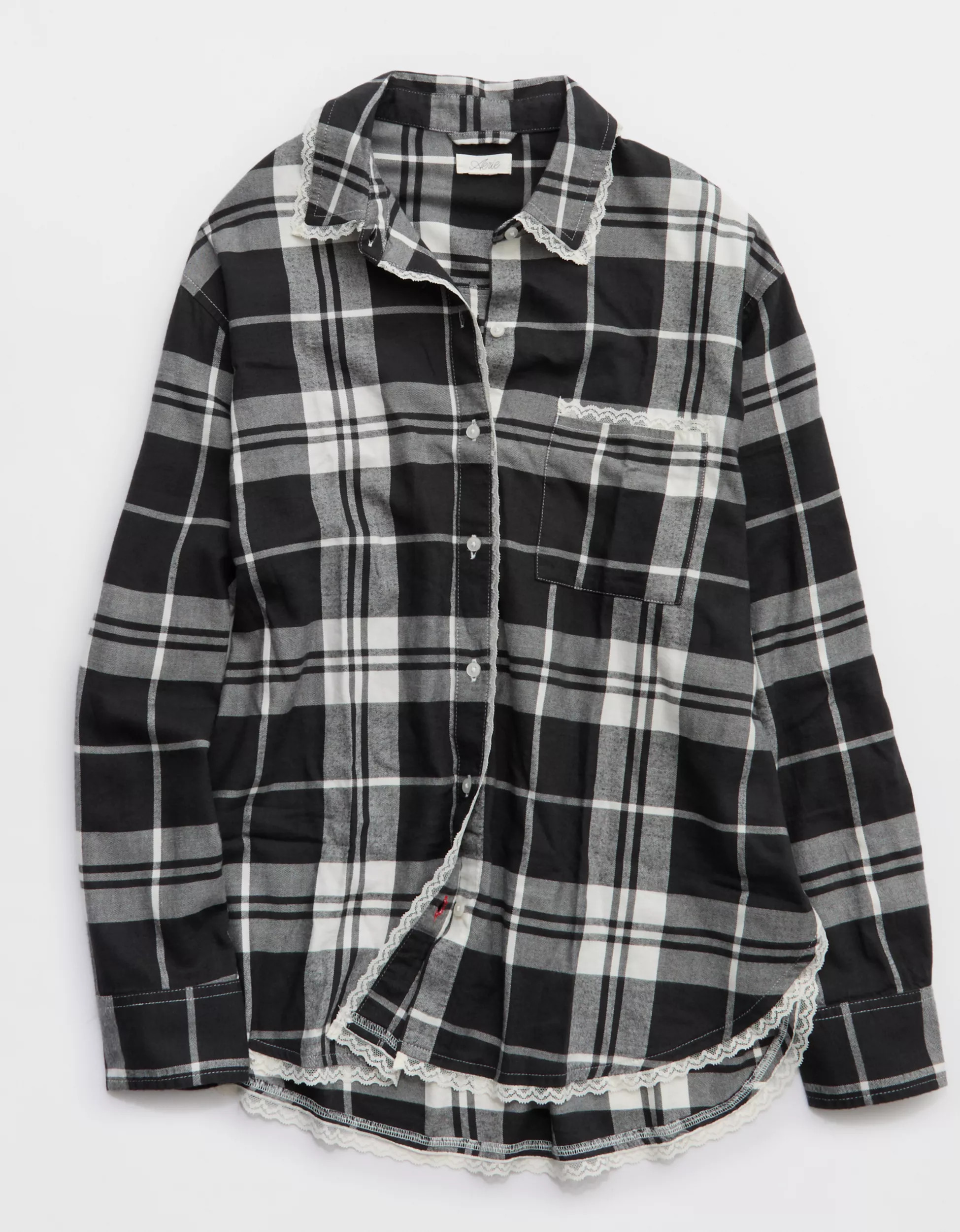 Aerie Flannel Pajama Shirt | Aerie