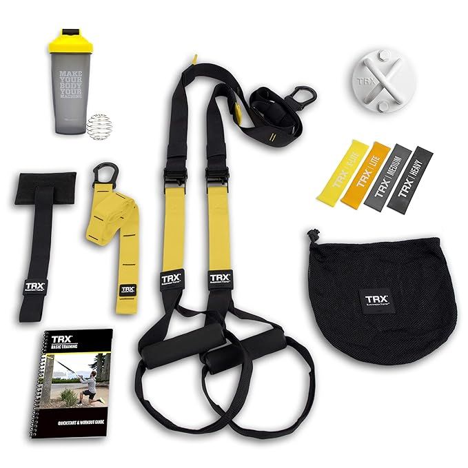 TRX All In One Home Gym Bundle: Includes All-In-One Suspension Trainer, Indoor & Outdoor Anchors,... | Amazon (US)