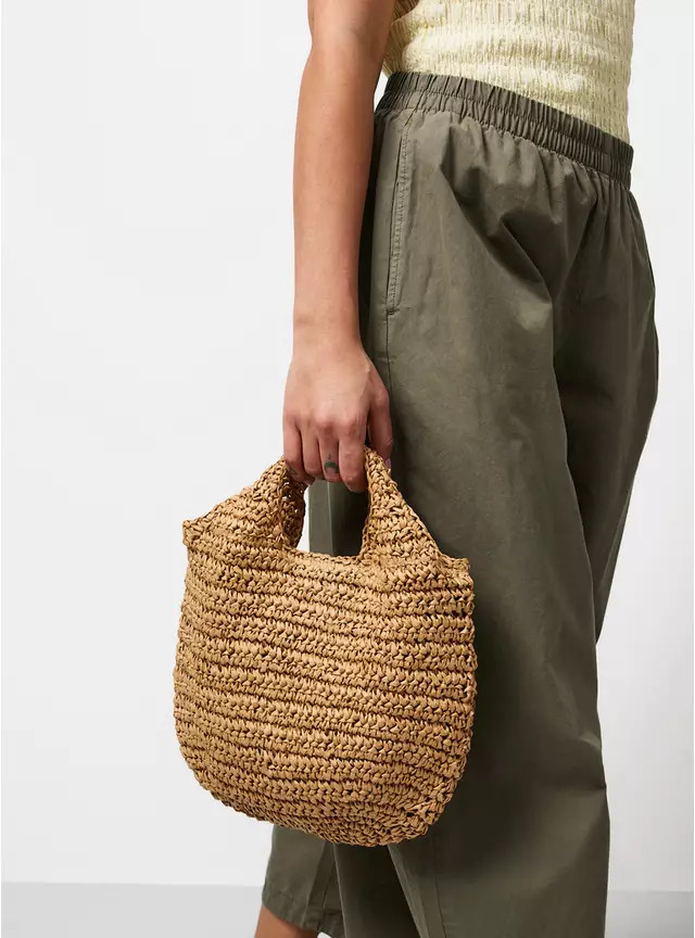 Buy Neutral Straw Handheld Shopper Bag One Size | Bags | Tu | Tu Clothing