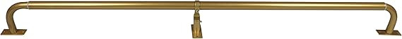 Meriville 1-Inch Diameter Wraparound Blackout Curtain Rod, 48-Inch to 84-Inch, Gold Finish | Amazon (US)