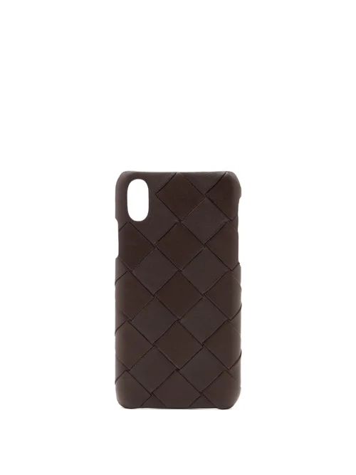 Bottega Veneta - Intrecciato Leather Iphone Xs Case - Womens - Brown | Matches (US)