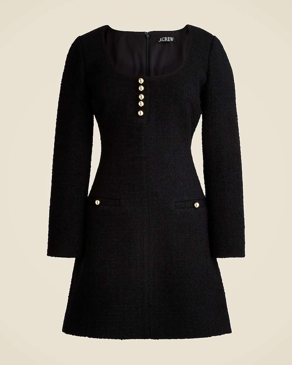 Sophia scoopneck dress in tweed | J. Crew US