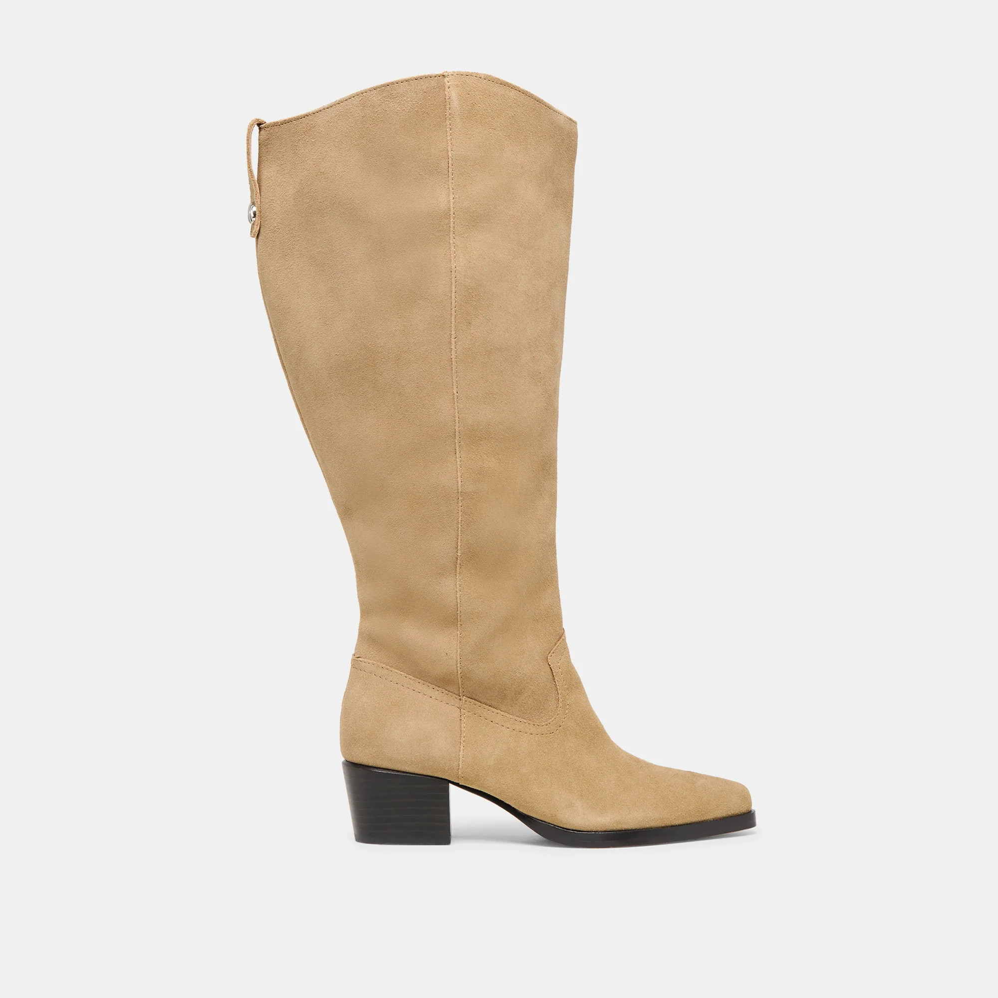 Virona H2O Extra Wide Calf Boots Dk Taupe Suede | DolceVita.com