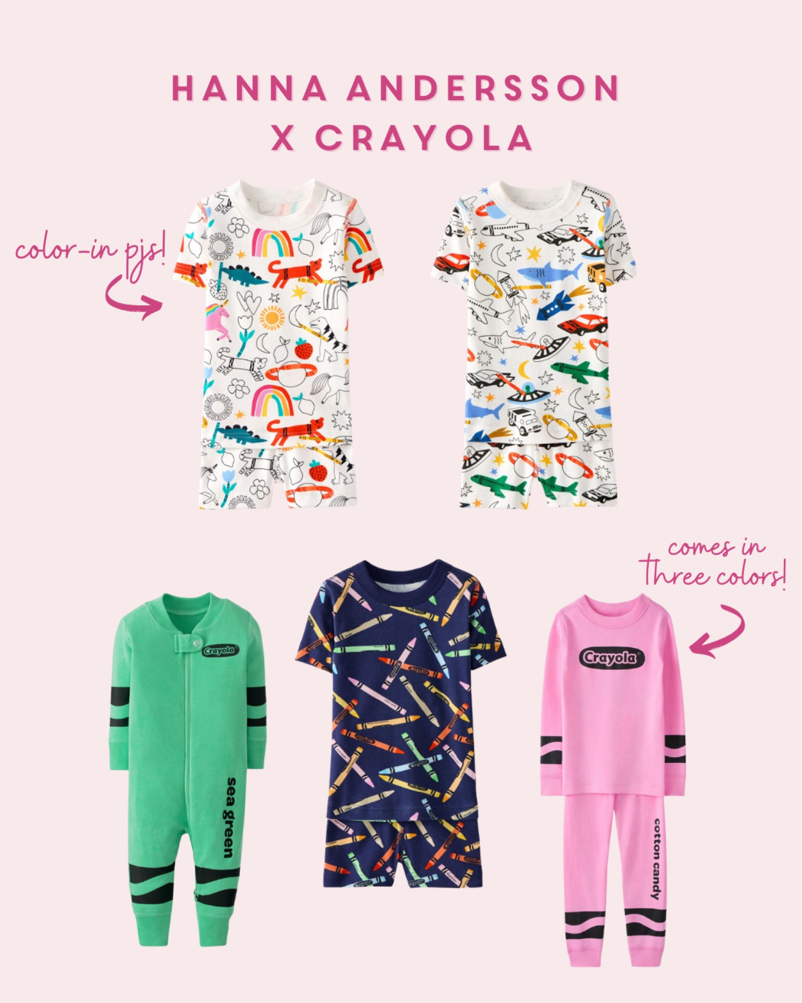 Meet the NEW Hanna Andersson x Crayola Collection! Featuring Color Your Dreams color-in pjs! 🖍️

#LTKKids #LTKFamily #LTKBacktoSchool