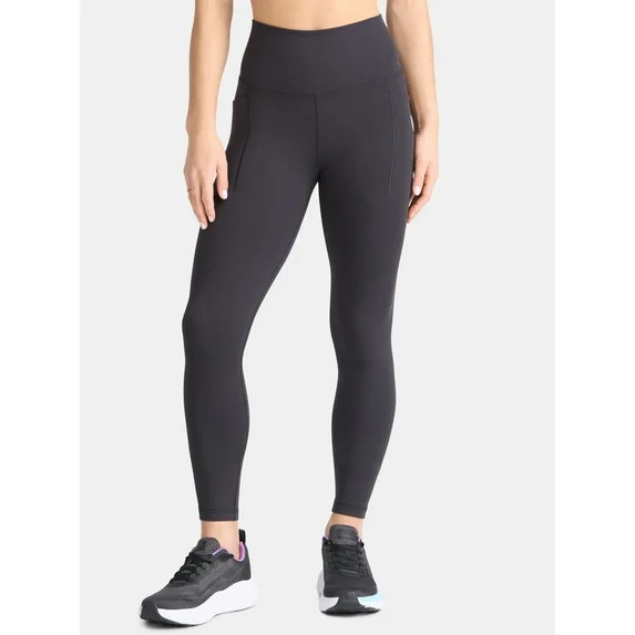 Avia Women's and Women's Plus SoftSculpt High Rise Leggings with Pockets, Full Length, Sizes XS-4... | Walmart (US)
