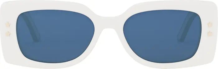 The Diorpacific S1U 53mm Rectangular Sunglasses | Nordstrom