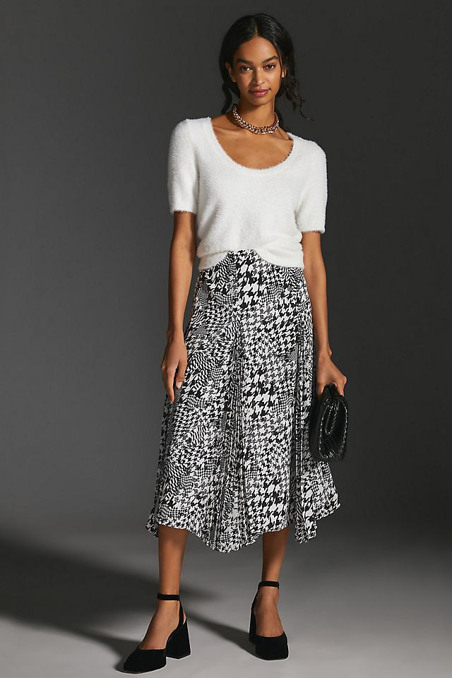 Maeve Houndstooth Skirt | Anthropologie (US)