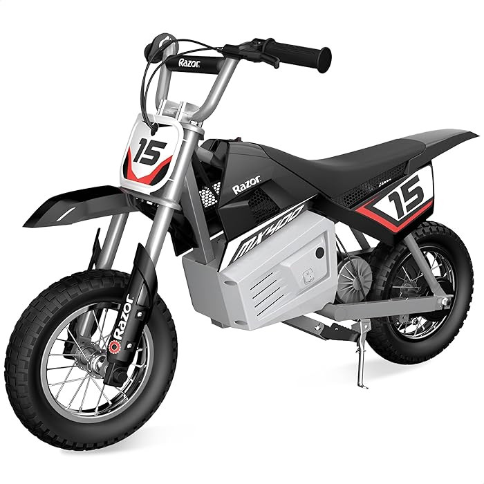 Razor MX400 Dirt Rocket Electric Bike for Kids Ages 8+, 140 lb Max Weight, Black – 24V Battery,... | Amazon (US)