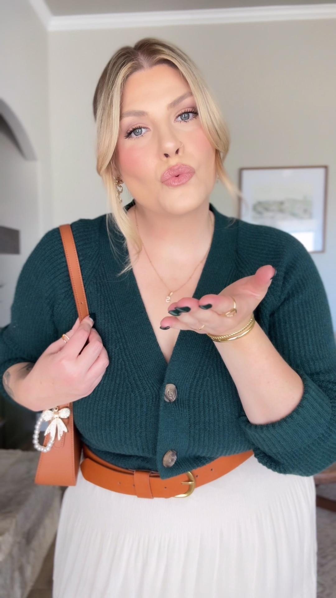 Size 16 Thanksgiving Outfit 

Size XL in skirt 
Linking similar cardigan options 

#LTKMidsize #LTKPlusSize #LTKgrwm