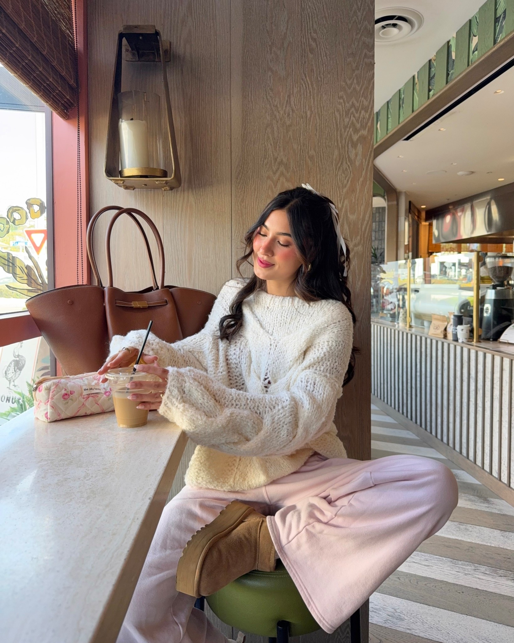 Soft pink pants + chunky white knit = my go-to cozy look ☕️💗

#LTKGiftGuide #LTKHoliday