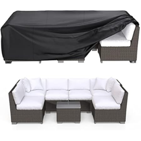 CKCLUU Patio Furniture Set Cover Outdoor Sectional Sofa Set Covers Outdoor Table and Chair Set Cover | Amazon (US)