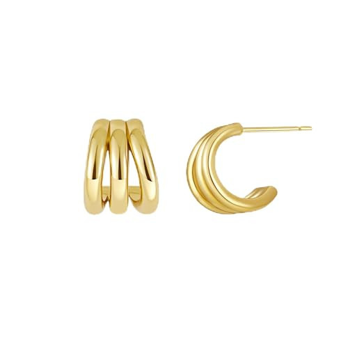 SHERLOVE Chunky Gold Earrings Women Knot Statement Drop Dangle Earrings | Amazon (US)