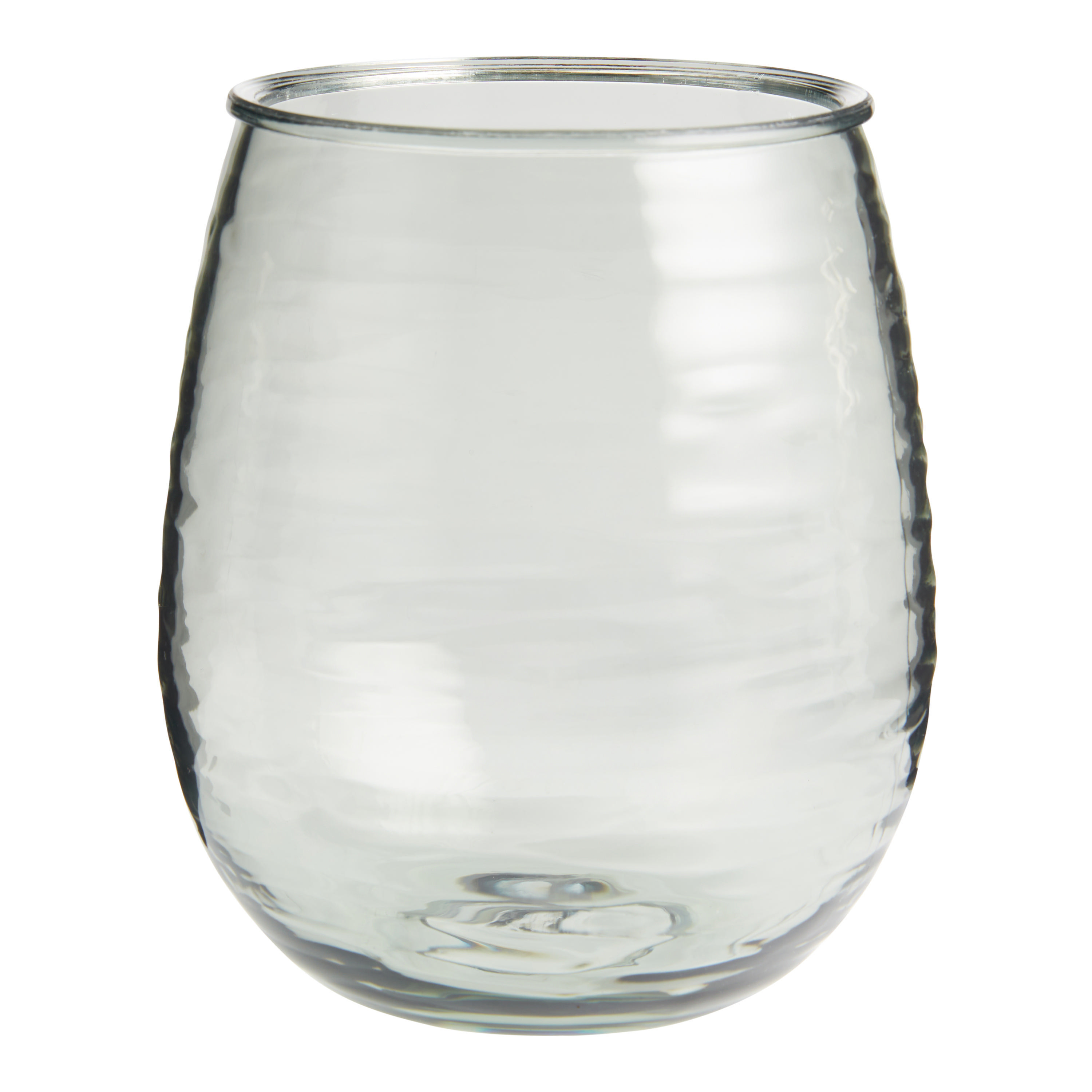 Alfresco Textured Acrylic Stemless Wine Glass Set Of 4 | World Market