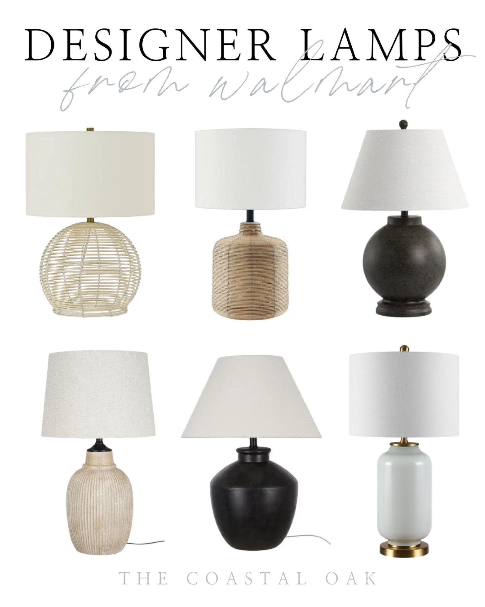 Designer look for less lamps at Walmart 

#LTKhome #LTKsalealert #LTKstyletip