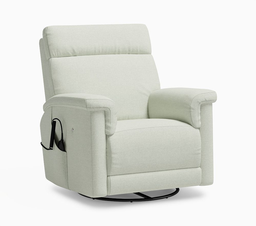 Dream Deluxe Recliner with Heat and Massage Eco Performance Weave Sage | Pottery Barn Kids
