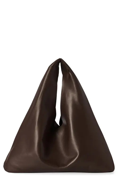 The Row Small Bindle Leather Hobo Bag in Brown Melange at Nordstrom | Nordstrom