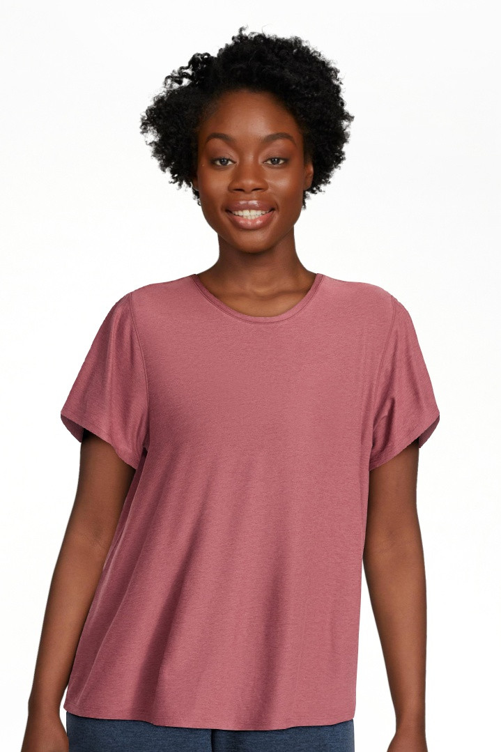 Athletic Works Women's and Women's Plus Relaxed ButterCore Tee with Short Sleeves, Sizes XS-4X | Walmart (US)