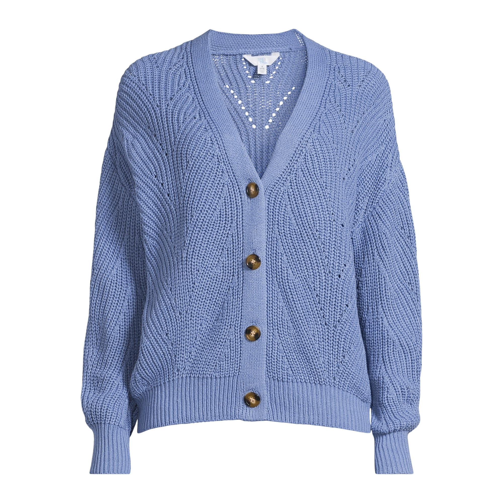 Time and Tru Women's Boyfriend Cardigan | Walmart (US)