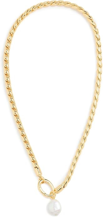 SHASHI Women's Bhodi Necklace, Gold/Pearl, One Size | Amazon (US)