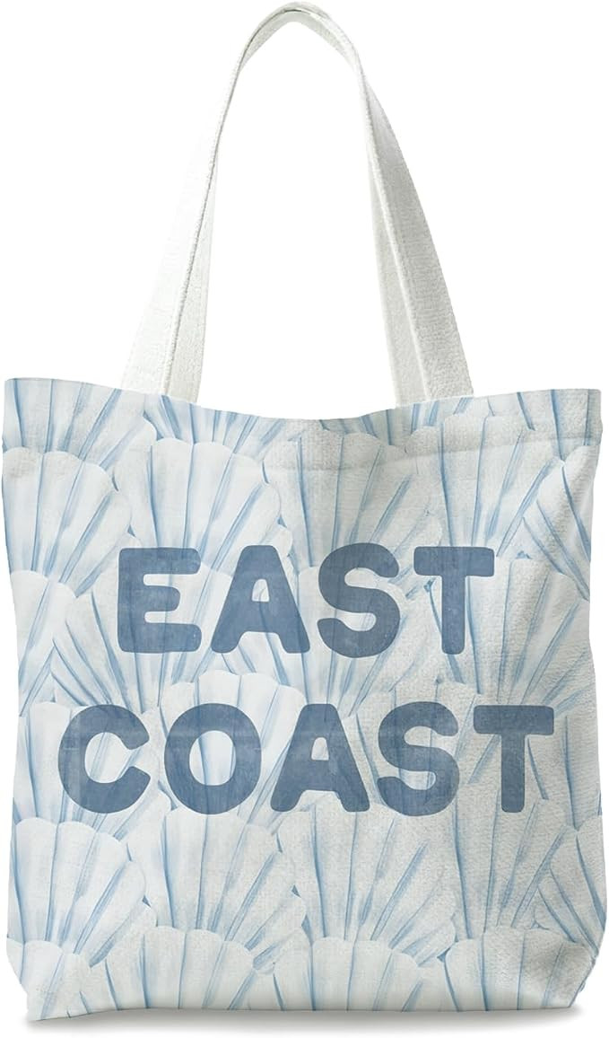 Beachy Blue Coastal Tote Bag, Gifts for Women, Tote Bags for Women, Reusable Shopping Bags | Amazon (US)