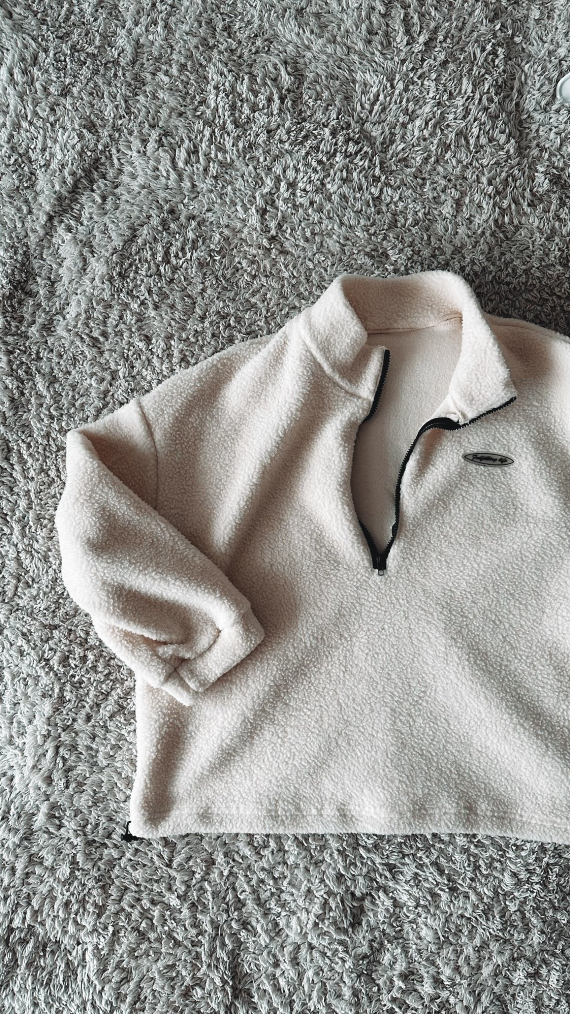 COMFY SHERPA PULLOVER WITH ZIP FRONT 🤎 I love wearing this! 

#LTKFallSale #LTKStyleTip #LTKFindsUnder50