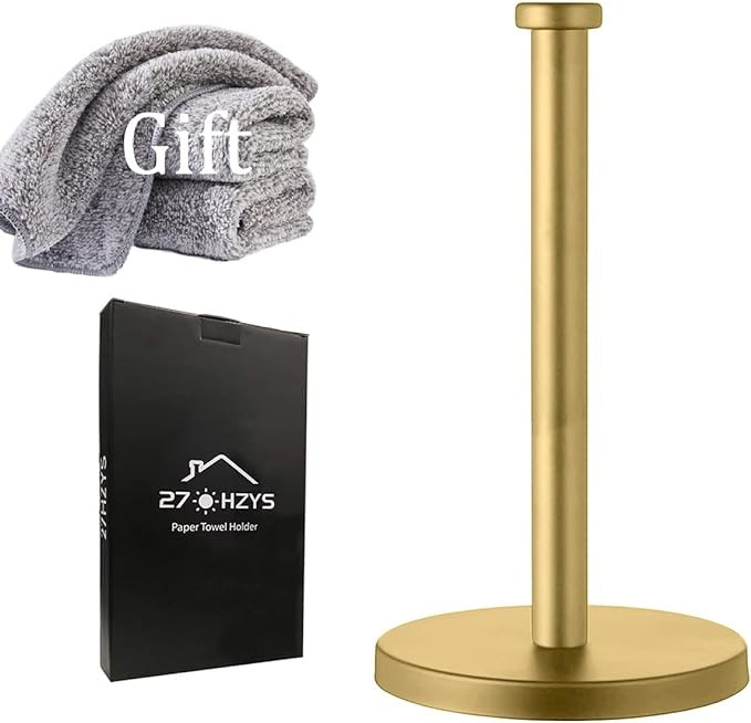 Paper Towel Holder, Gold Paper Towel Holder, Paper Towel Holder Countertop, Paper Towel Holder Go... | Amazon (US)