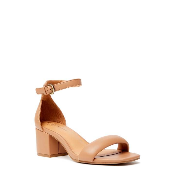 Time and Tru Women's Puffy Short Heel Sandals | Walmart (US)