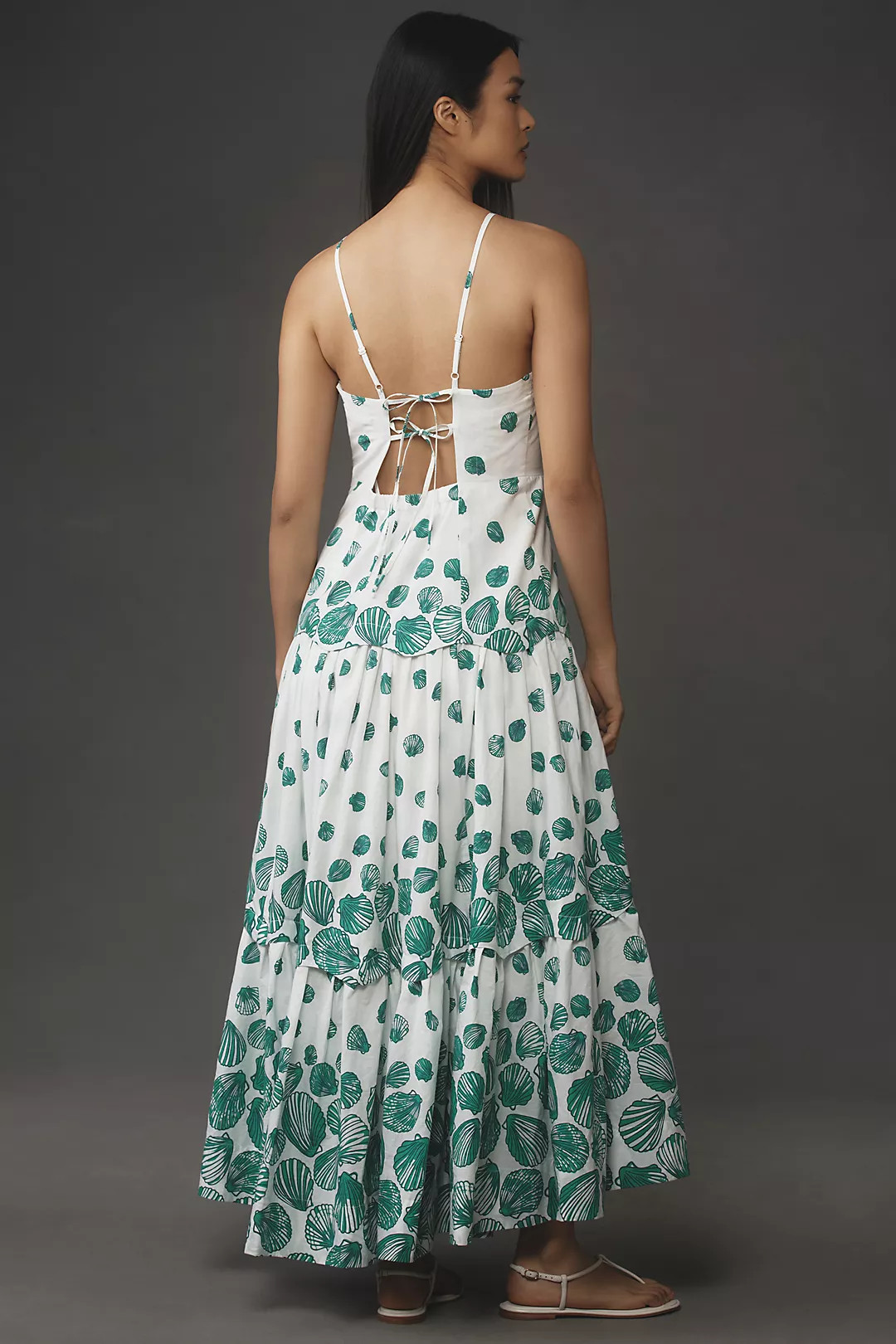 Maeve Halter Tiered Maxi Dress | Anthropologie (US)