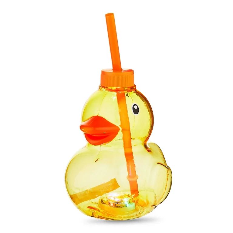 Easter Plastic Light-up Yellow Duck Tumbler with Straw, by Way To Celebrate | Walmart (US)