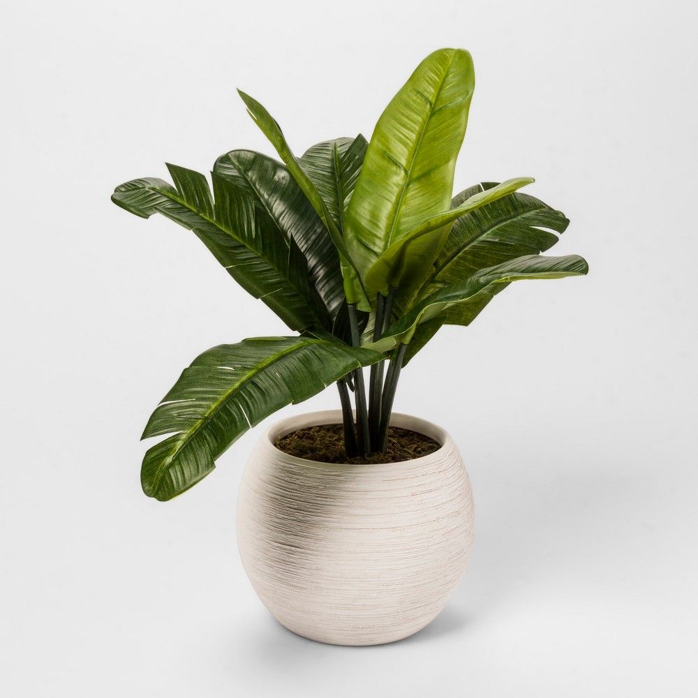 Artificial Banana Leaf Plant Small - Threshold, Green | Target