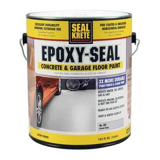Epoxy Seal 1 gal. Low VOC Armor Gray Concrete and Garage Floor Paint | The Home Depot