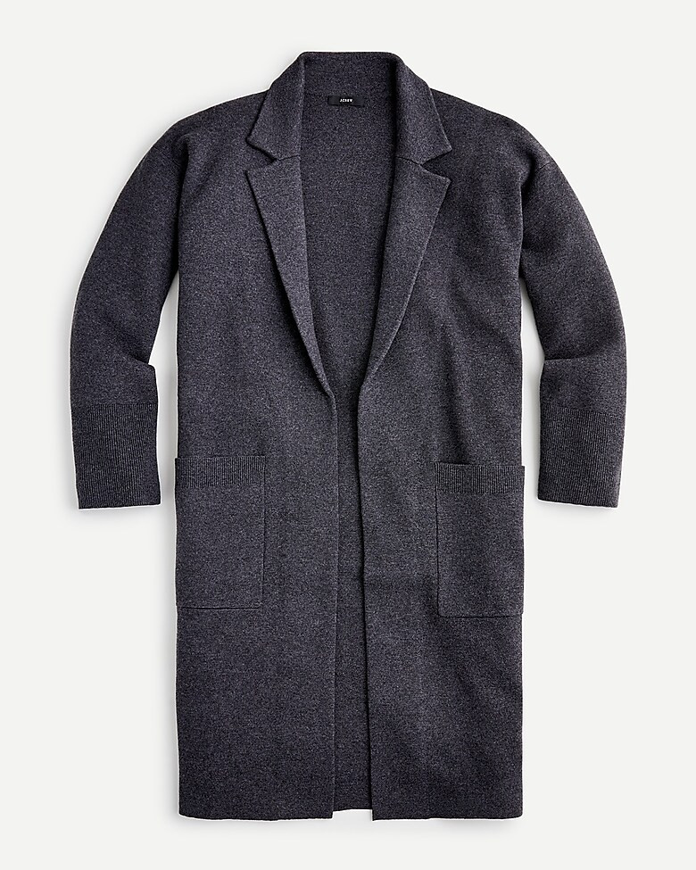 Ella open-front long sweater-blazer | J. Crew US