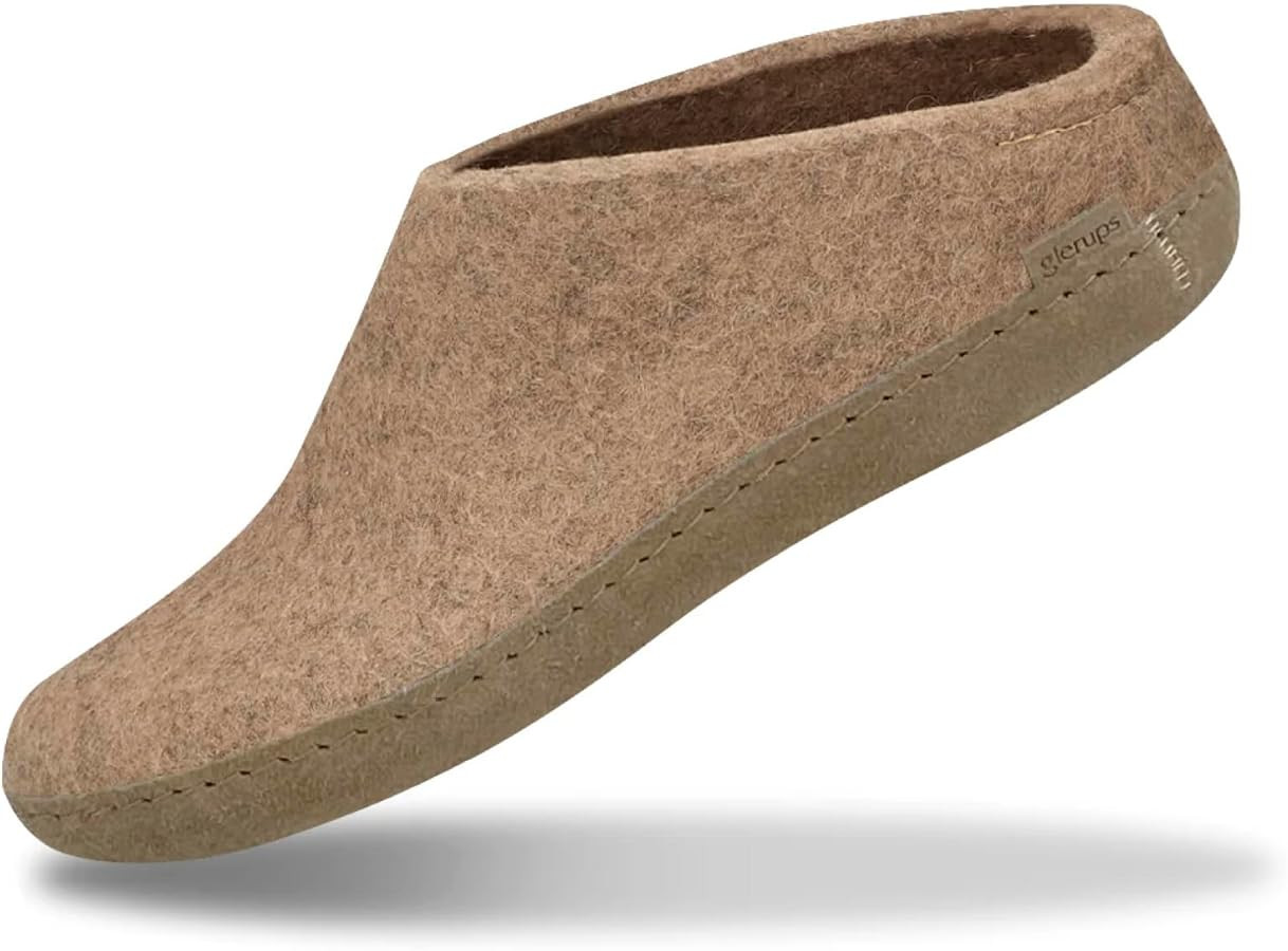 GLERUPS Slip On Slippers Women and Men | Unisex Slip-on Wool Slippers with Leather Sole | Comfy S... | Amazon (CA)