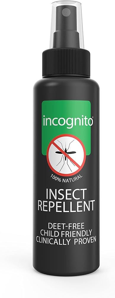 Incognito Insect Repellent Spray, 100ml - Travel-Sized Natural DEET Free Formula, Protects for up... | Amazon (UK)