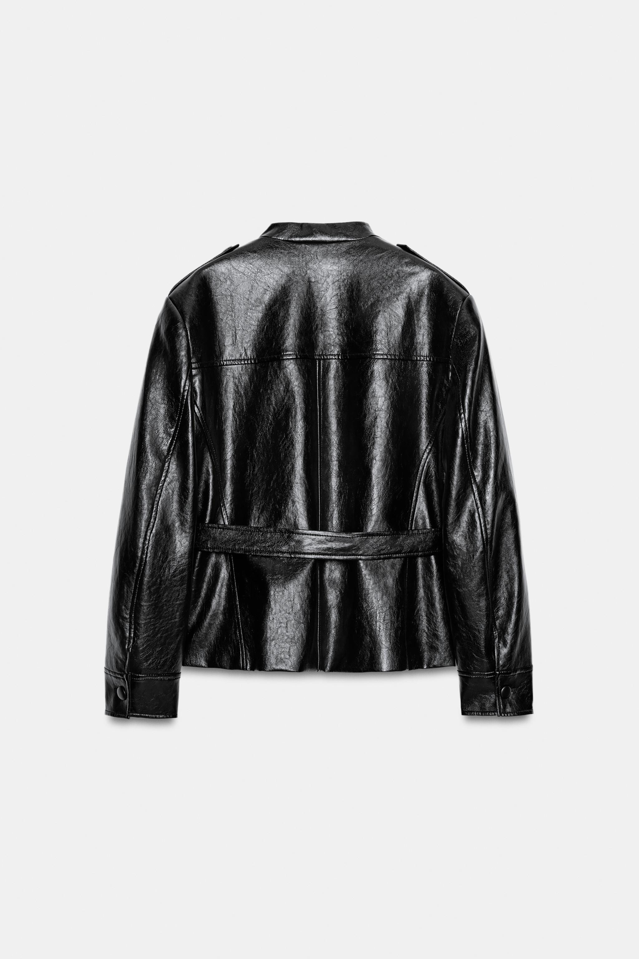 ZARA WOMAN COLLECTION. Jacket crafted from a viscose blend fabric. Features a round neckline and ... | Zara US