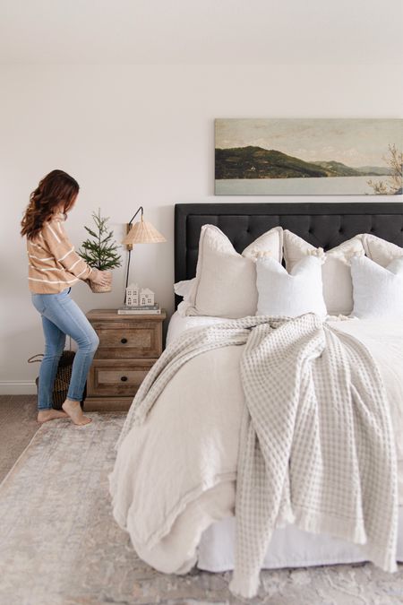 SALE ✨ 25% off everything at Serena & Lily with code GRATITUDE . Our linen bedding and wicker wall sconces are on sale! Christmas bedroom decor, winter bedroom styling.

#LTKHoliday #LTKCyberweek #LTKhome