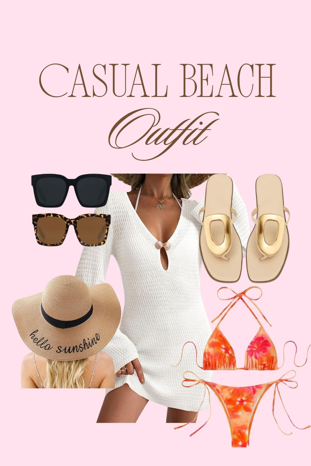 Casual Beach Outfit--Amazon Finds!

#amazonaffiliate 

 #LTKootd #LTKSwim #LTKTravel