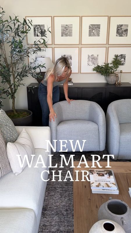 New Walmart accent chair, Walmart finds, linen chair, gray chair, neutral home decor 

#LTKVideo #LTKStyleTip #LTKHome