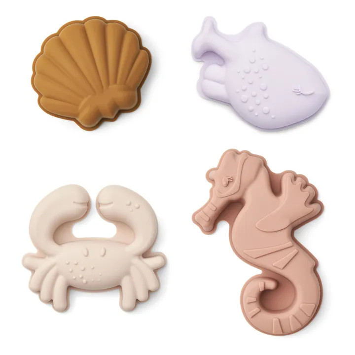 Formine Gill in silicone per la spiaggia - Set di 4 | Sea creature/Sandy | Smallable