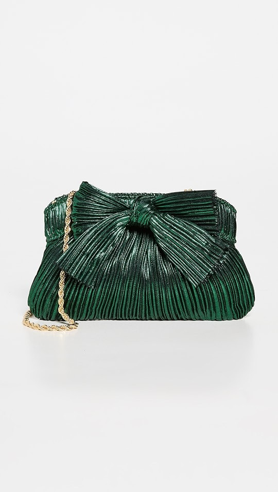 Loeffler Randall Mini Pleated Frame Clutch with Bow | SHOPBOP | Shopbop