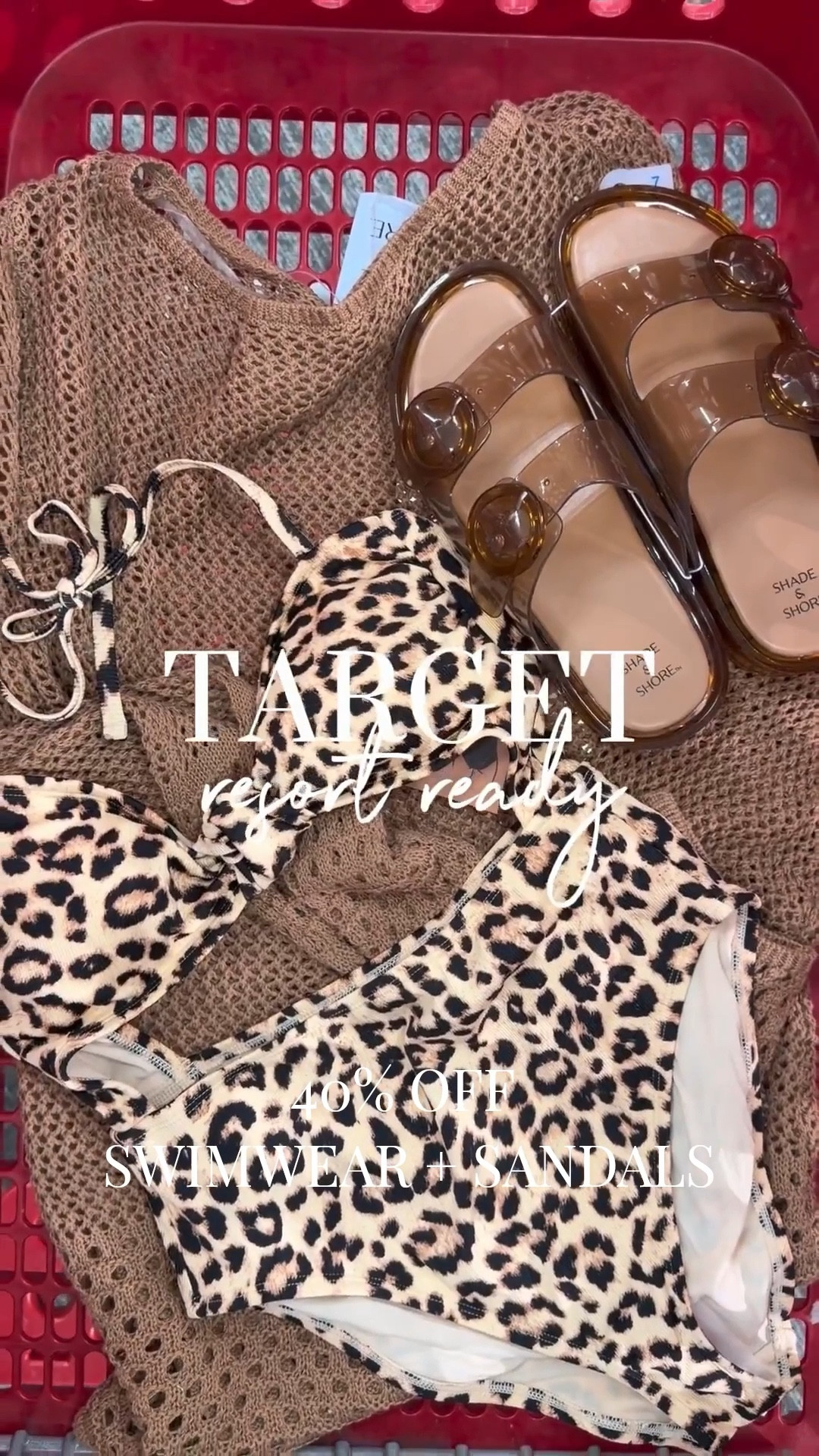 40% off swimwear and sandals today ONLY!!! Target new in resort wear!✈️☀️🌴 

Vacation outfit. Swim. Swimwear. Resort wear. 

#LTKSaleAlert #LTKTravel