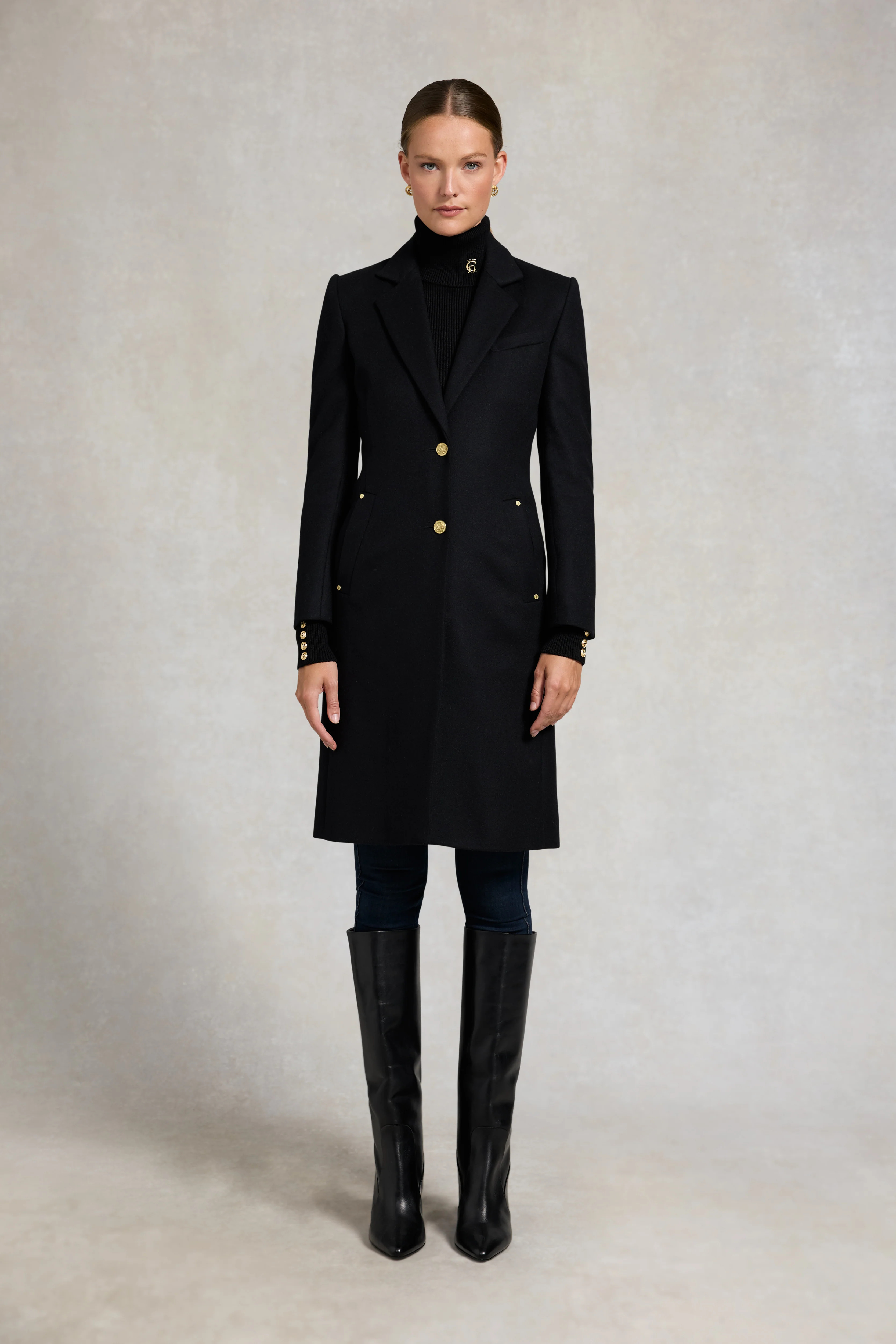 Regency Coat (Soft Black) | Holland Cooper