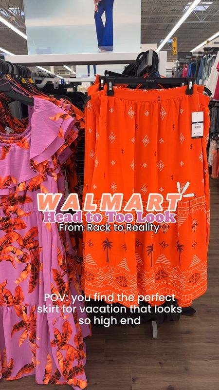 How cute is this new Walmart skirt?! It’s embroidered with the cutest palm tree and Aztec type look. Giving farm rio vibes! I’m wearing the xs and am 5’2. These are also the best fitting ribbed tops. Recommend going to a size.

Walmart fashion. Walmart new arrivals. LTK under 50.  